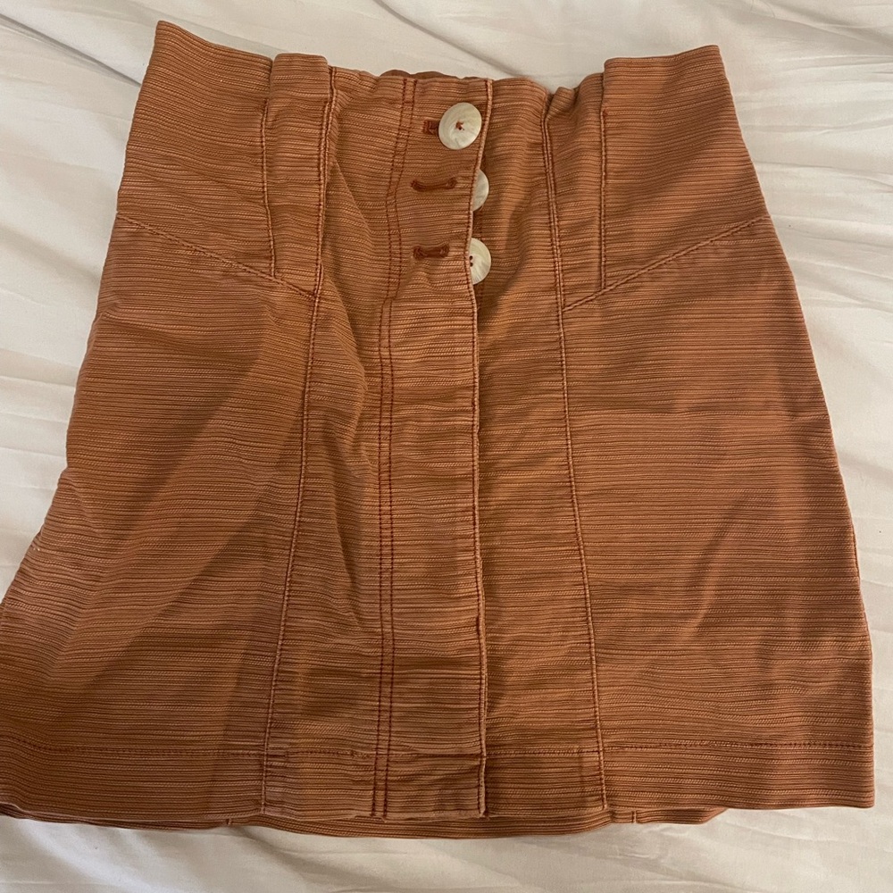 Free People Burnt Orange Skirt